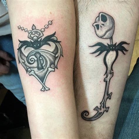 Jack And Sally Locket Tattoo Fonda Gansert