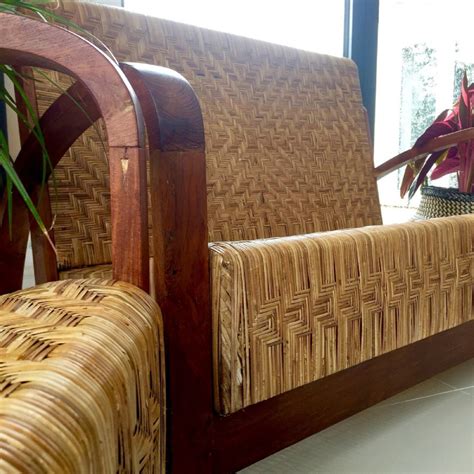 The cane is treated for long life and. Elegant And Rare Art Deco Cane Sofa And Chair Set C1930 ...
