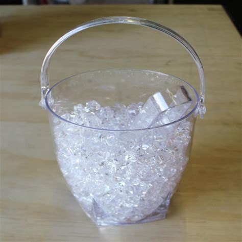 Clear Acrylic Ice Bucket With Tong 6 1 4 Inch Etsy