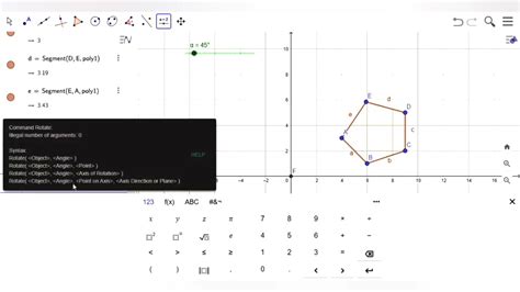 Geometri Transformasi Rotasi Dengan Geogebra Youtube