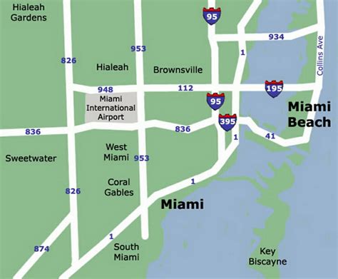 Airport Terminal Map Miami Airport Map