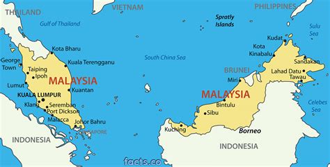 Mapa De Malasia Geografia Moderna