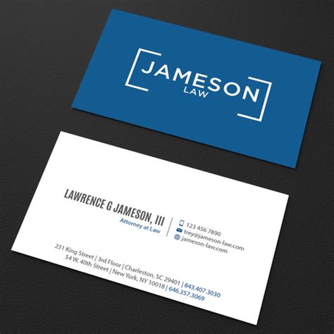The 25 best law schools for landing. Law Firm Business Card | Business card contest