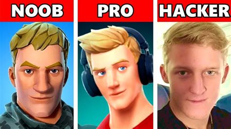 Noob Vs Pro Vs Hacker In Fortnite 5 Youtube