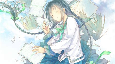 Download 1920x1080 Wallpaper Sleep Cute Anime Girl
