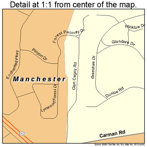 Manchester Missouri Street Map 2945668