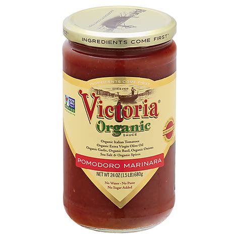 Victoria Organic Pomodoro Marinara Sauce 24 Oz Jar Caseys Foods