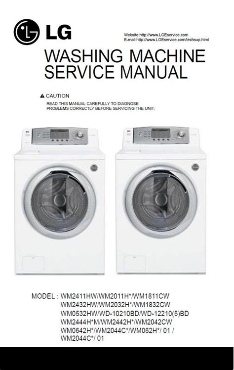 lg washer front load manual
