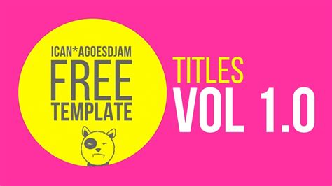 You can choose from over 6,500 after effects title templates on videohive, created by our global community of independent video professionals. NO COPYRIGHT TEMPLATE AFTER EFFECTS : TITLES VOL 1.0 - YouTube