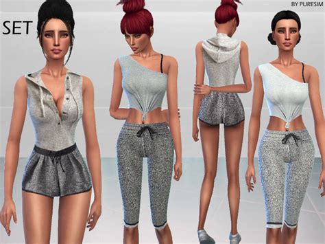 Warm Up Outfits By Puresim At Tsr Sims 4 Updates
