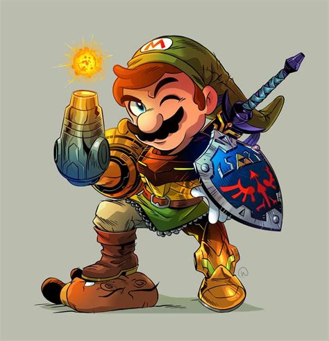 Mario Mash Up By ~hyper Wil On Deviantart Video Game Characters