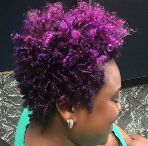 Pretty Purple Taper Via Salonchristol Https Blackhairinformation Com Hairstyle Gallery