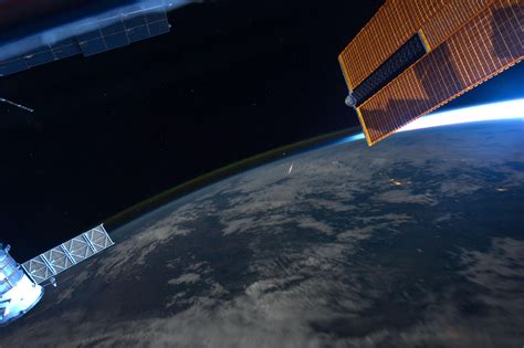 Looking Down On A Shooting Star Nasa Solar System Exploration