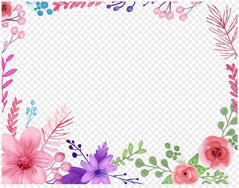 Flower Border Png Image And Psd File Free Download Lovepik 400196056