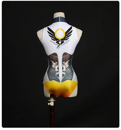 Ow Game Angela Ziegler Swimsuit Cosplay Costume Ow One Pieces Spandex