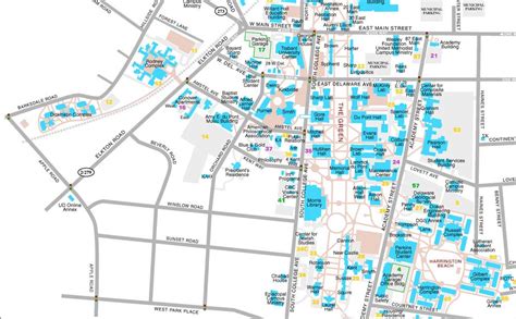 University Of Delaware Campus Map Map