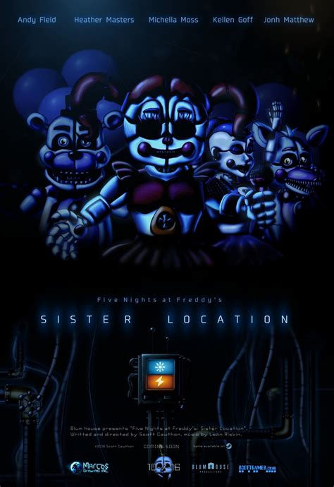 Fnaf Sister Location Movie Poster In 2022 Fnaf Sister Location