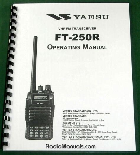 Yaesu Ft 250r Operating Manual