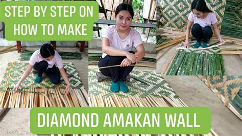 How To Make Amakan Wallbamboo Nativedesign Indayamaiadventure Youtube