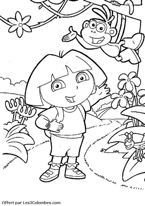 coloriage dora 62  Coloriage en ligne gratuit pour enfant