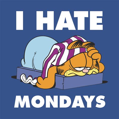 I Hate Mondays Garfield T Shirt Teepublic