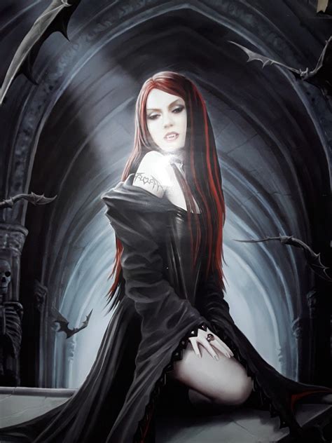 pin by molly on dark art female vampire gothic fantasy art anne stokes