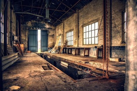 Workshop Hall Pit Lost Places Urban Empty Abandoned Places