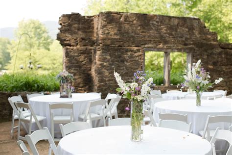 Wedding Venues In Georgia The Ruins With Tables Summer Garden Wedding