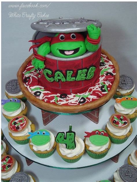 Teenage Mutant Ninja Turtles Cupcake Tower Decorated Cakesdecor