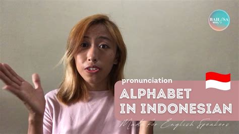 Indonesian Alphabet Pronunciation Beginner Bahasa Indonesia Youtube