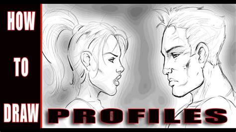 How To Draw Profiles Comic Book Style Art Youtube