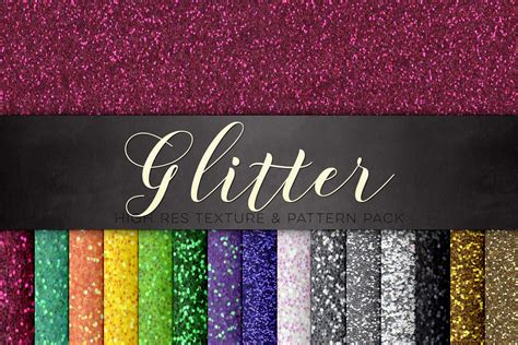 Glitter Texture And Pattern Pack Pre Designed Photoshop Graphics