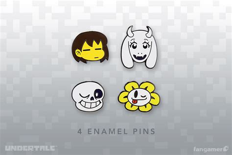 Undertale Character Pins Set 1 Fangamer