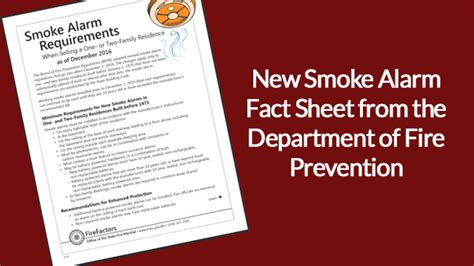 Both types of alarms will sound when they detect smoke. New Smoke Detector Fact Sheet and Clarification ...