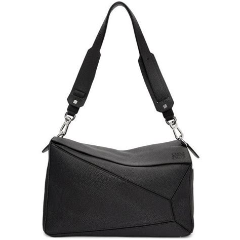 Great selection & free shipping! Loewe Black XL Puzzle Bag ($3,070) liked on Polyvore ...