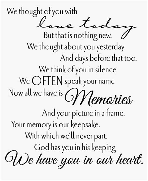 Loving Memory Poems Hd Png Download Kindpng