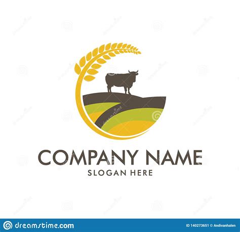 Cow Agriculture Farm Dairy Product Icon Vector Logo Design A Cow At A