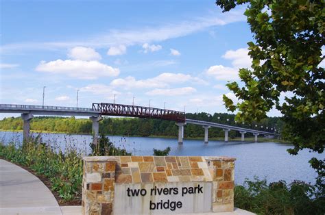 Two Rivers Park And Its Bridge Little Rock Arkansas