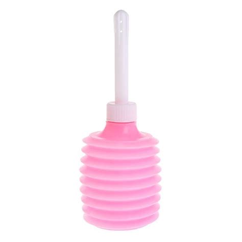 Pink Color Sex Shop Anal Toys Anal Plug 200ml Disposable Enema Rectal