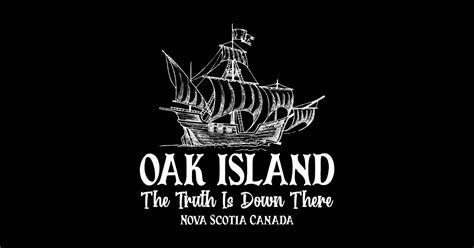 Oak Island Canada Hunting Oak Island Sticker Teepublic