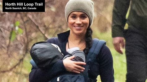 Showing two ways you can wear your baby. A happy Meghan Markle walks her dogs with son Archie in a ...
