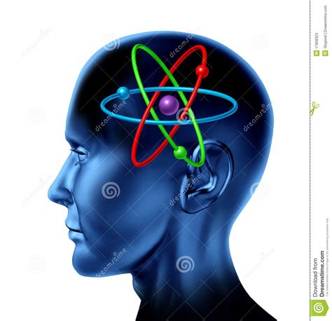 Atom Molecule Science Symbol Brain Scientific Mind Stock Illustration