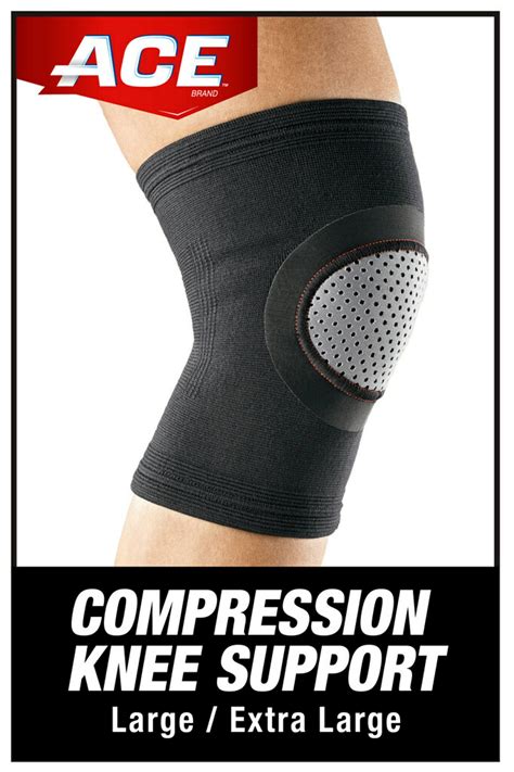 Ace Brand Compression Knee Support Lxl Breathable