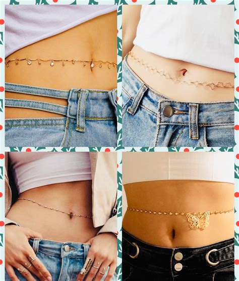 Simple Waist Chain Different Designs To Choose Belly Etsy