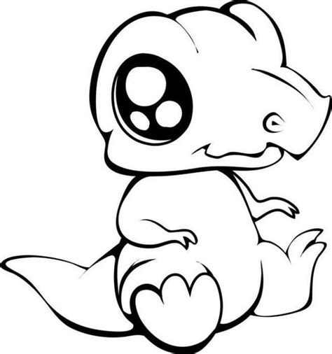 Kleurplaat Cute Dieren
