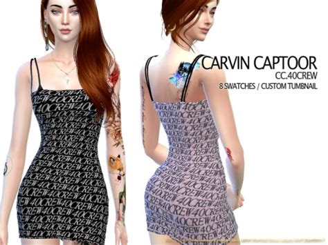 40crew Dress By Carvin Captoor At Tsr Sims 4 Updates