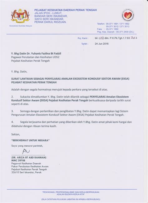 Pengurus abc sdn bhd, 06000 alor setar, kedah darul aman. Surat Lantikan Contoh Surat Pelantikan Jawatan