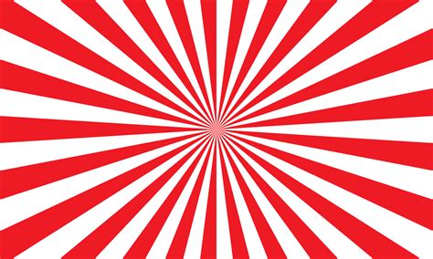 Red White Color Burst Background Rays Background In Retro Style
