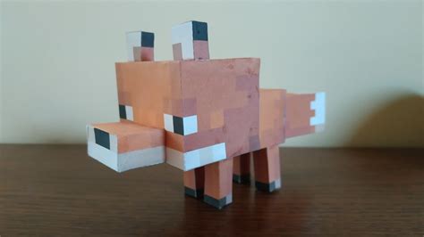 How To Make A Paper Minecraft Baby Fox Matshat Pl Youtube