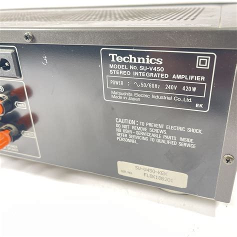 technics su v450 vintage stereo integarted amplifier amp superb example mm phono ebay